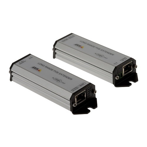 AXIS 01857-001 Long-Range PoE Extender Kit, Extends Ethernet and PoE, Connections up to 3,280\'