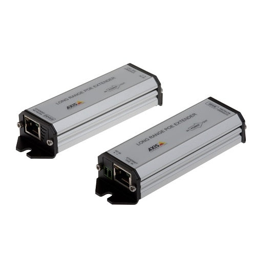 AXIS 01857-001 Long-Range PoE Extender Kit, Extends Ethernet and PoE, Connections up to 3,280\'