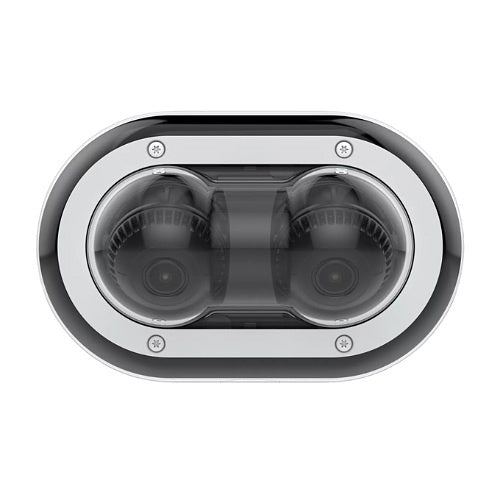 AXIS P4707-PLVE Dual Sensor 360° IR Panoramic Camera with Deep Learning, 3.26-8.12mm Lens, Black and White