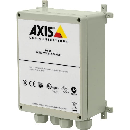 AXIS 5000-001 Power Adapter for Outdoor Housing, Input/Output 100-240/24V AC, IP65-Rated