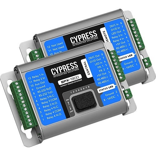 Cypress SPX-1300 Suprex Wired Wiegand Reader-Extender, 2-Wire RS-485, Twisted Pair