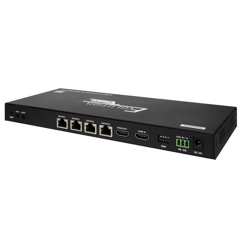 Evolution EV4K7014 4K 1x4 HDMI Splitter Over Cat6 Cable with HDMI Loop-out