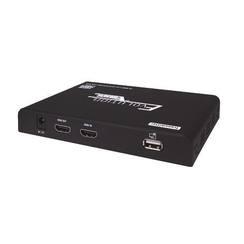 Evolution EVEXKVM3 HDMI Extender Over Single CAT6 with Digital Audio Breakout, HDMI Loop-Out, KVM and PoE