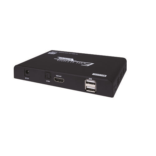 Evolution EVEXKVM3 HDMI Extender Over Single CAT6 with Digital Audio Breakout, HDMI Loop-Out, KVM and PoE