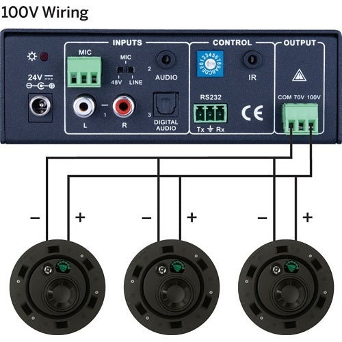 PulseAudio PAV140 Single Channel Amplifier, 40W