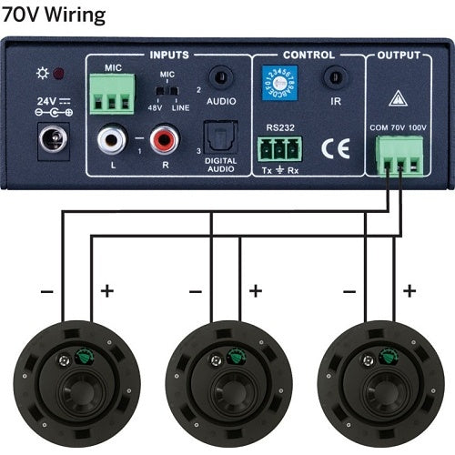 PulseAudio PAV140 Single Channel Amplifier, 40W