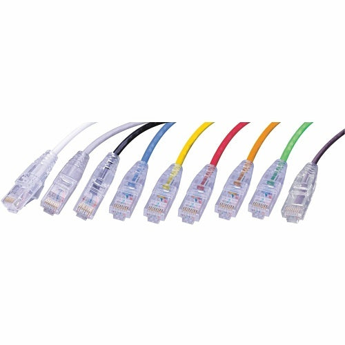 Vanco SCAT6-6INYL Super Slim 6\\" CAT6 (UTP) 550 MHz Network Patch Cable, Snagless Strain Relief Ends, Yellow