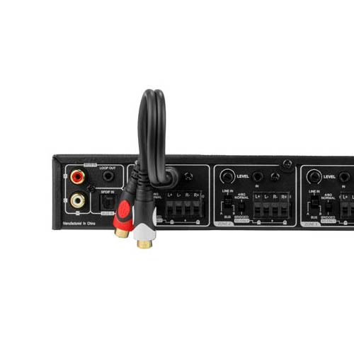 12-Channel Amplifier with 50w per channel in a 1U Design.
