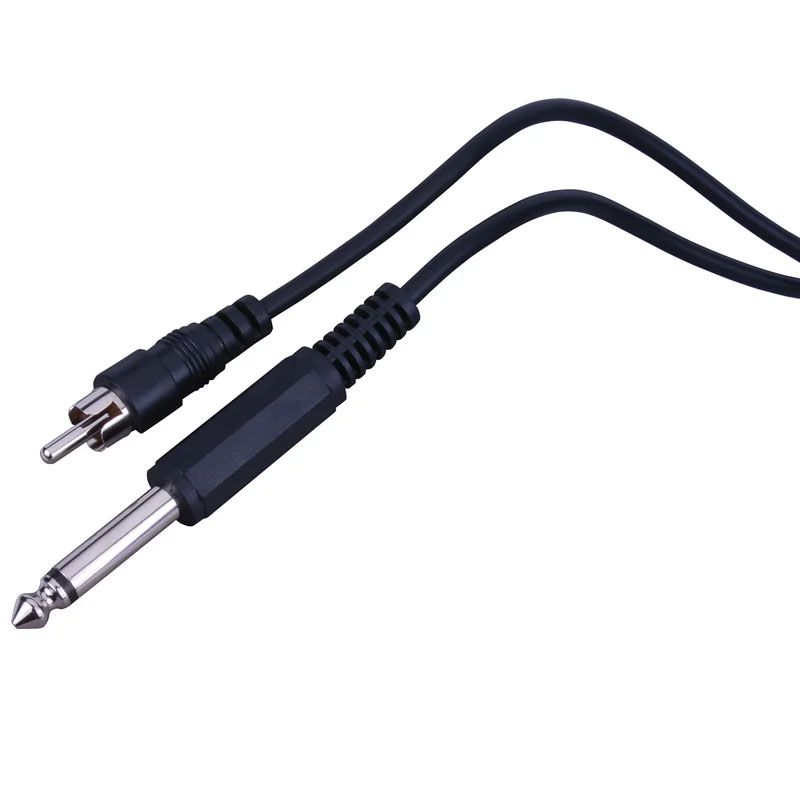 Audio Patch Cable - RCA Male Plug to 1/4in Mono Plug