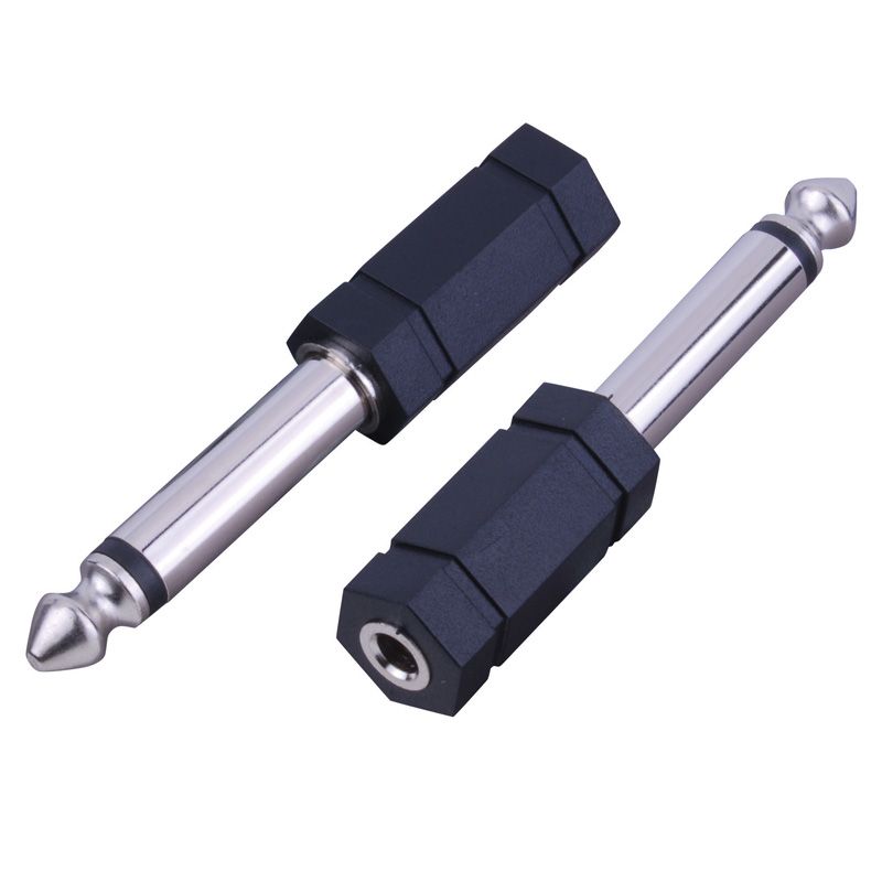 1/4in Mono Plug - 3.5 mm Mono Jack Adapter