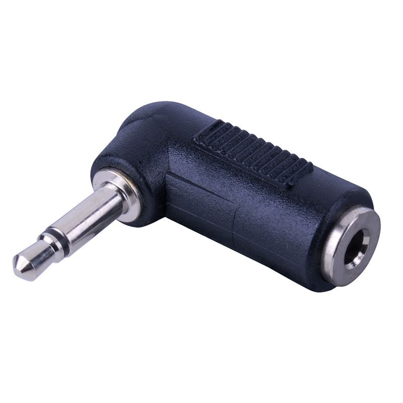 Right Angle 3.5mm Mono Plug- 3.5mm Stereo Jack Adapter- Nick