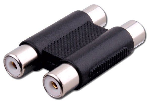 Dual RCA Female Jacks to Dual RCA Female Jacks Coupler- Nick