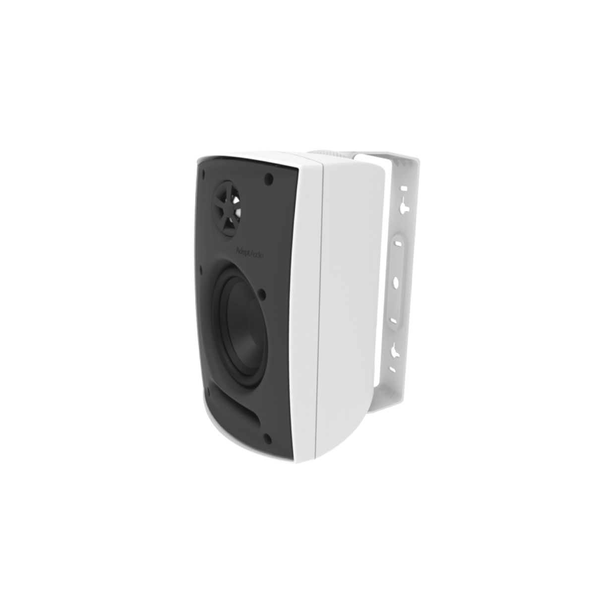 5.25in Adept Indoor/Outdoor Speakers, Pivot Twtr, 75w -White