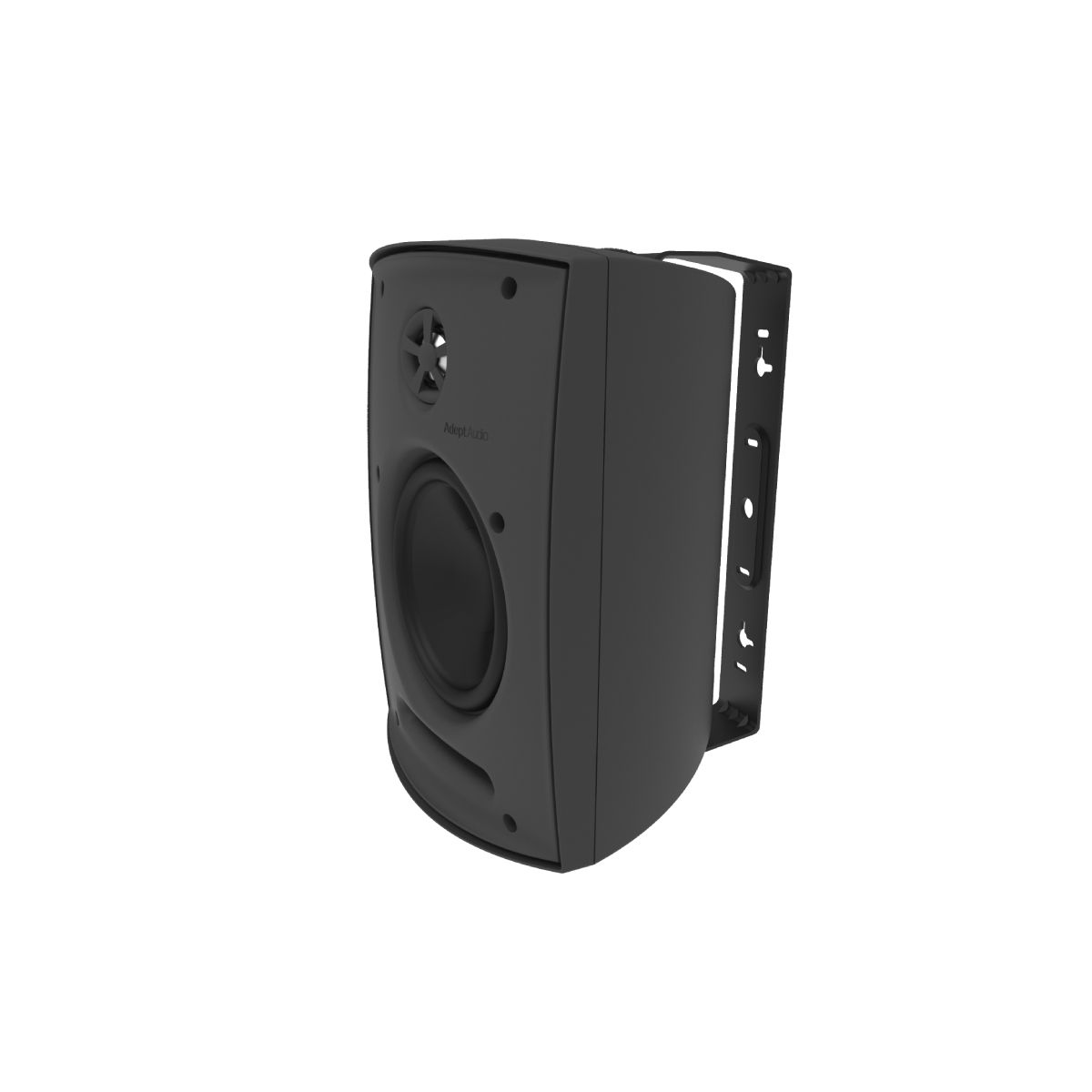 6.5in Adept Indoor/Outdoor Speakers, Pivot Twtr, 100w -Black