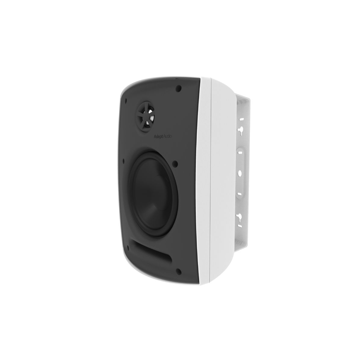 6.5in Adept Indoor/Outdoor Speakers, Pivot Twtr, 100w -White