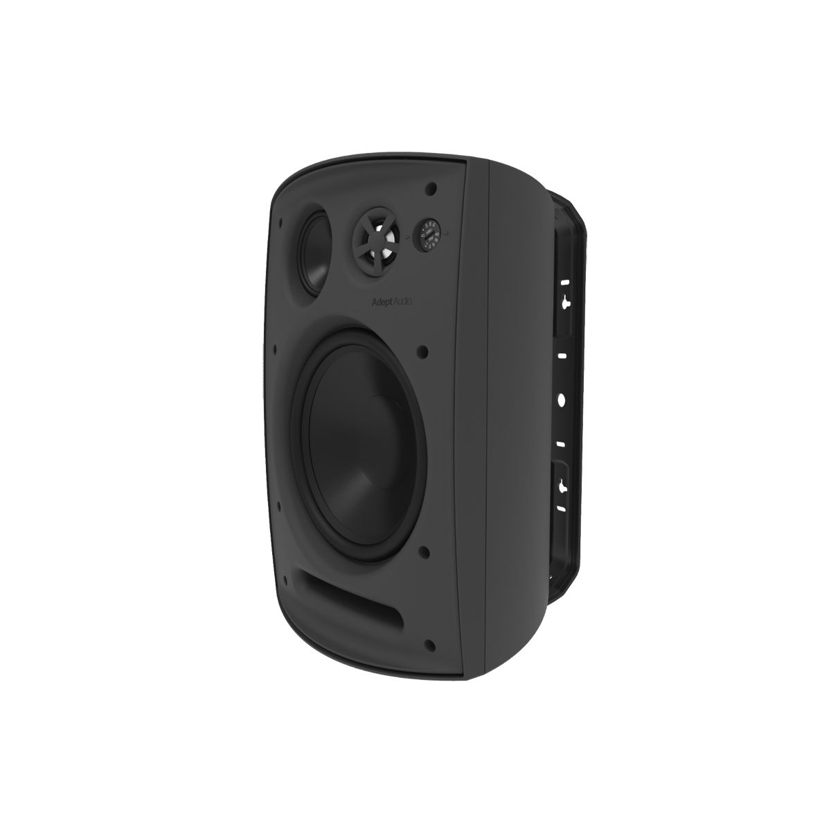 8in 3-Way Adept Indoor/Outdoor Speakers, 70V/4Ohm 150w-Black