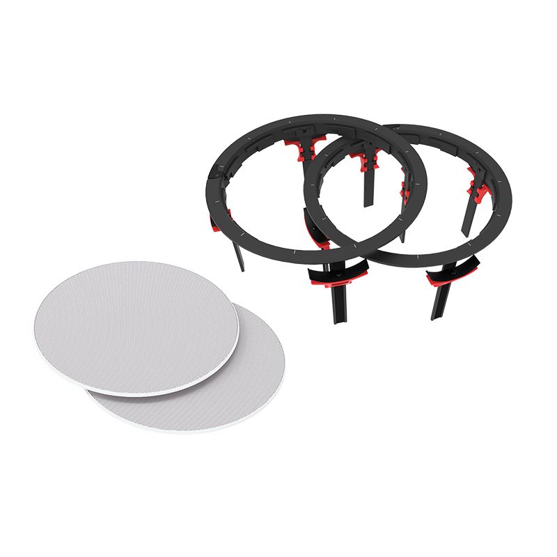 Trim-Ring and Grill (2ea) for Adept 6.5in & 8in Round Spkrs