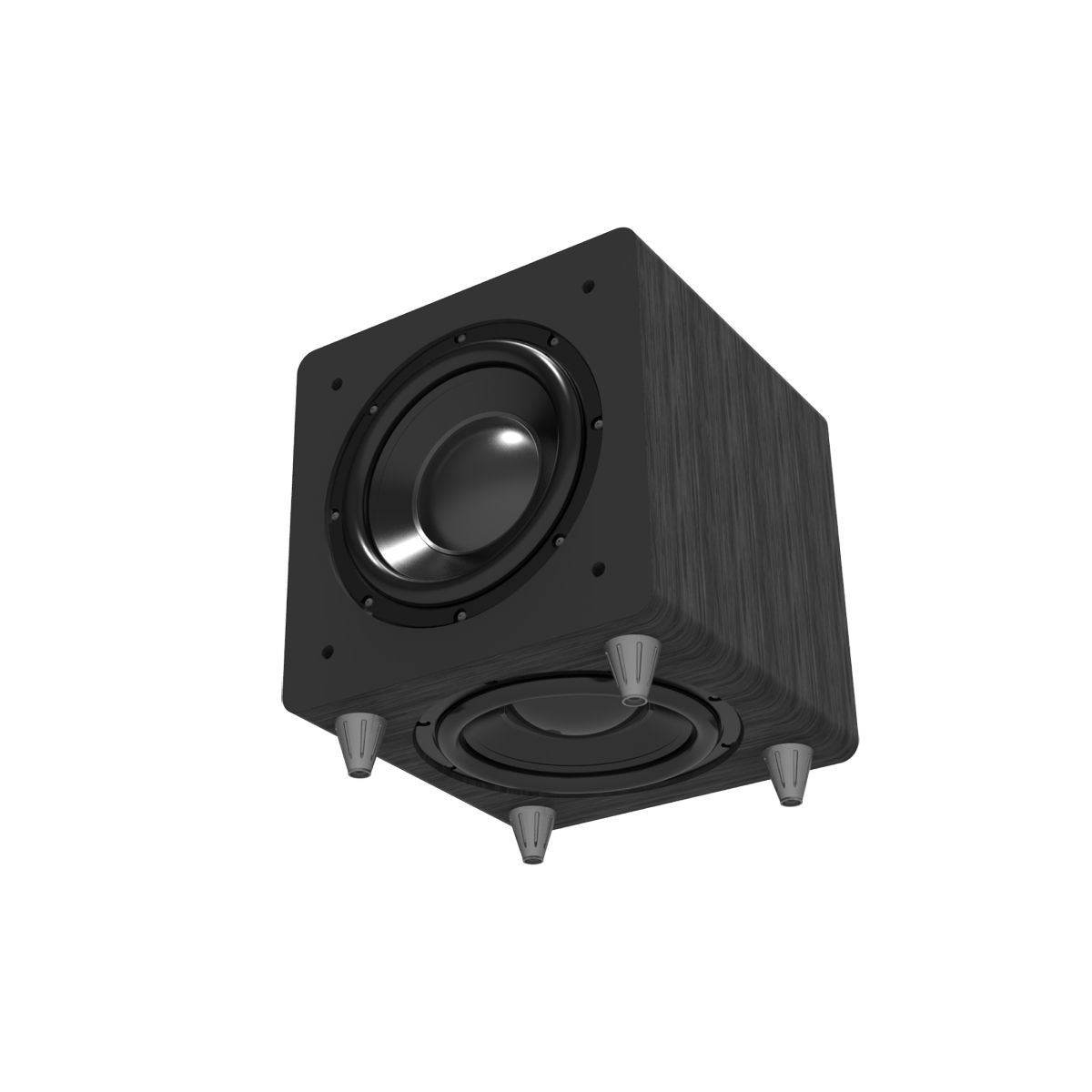 Dual-Drive 10in Subwoofer w-Active & Passive Drivers, 200w