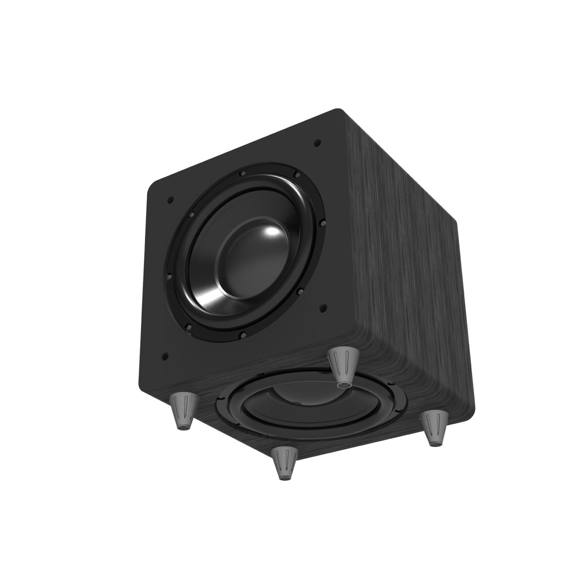 Dual-Drive 12in Subwoofer w-Active & Passive Drivers, 300w