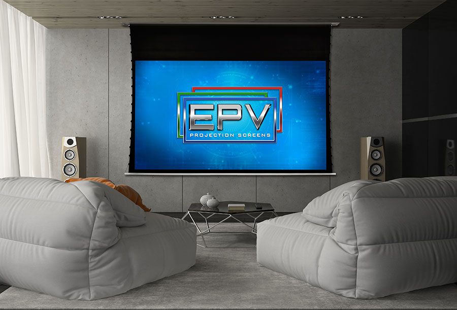 Motorized Screen, Tab-Tension, In Ceiling - 120in