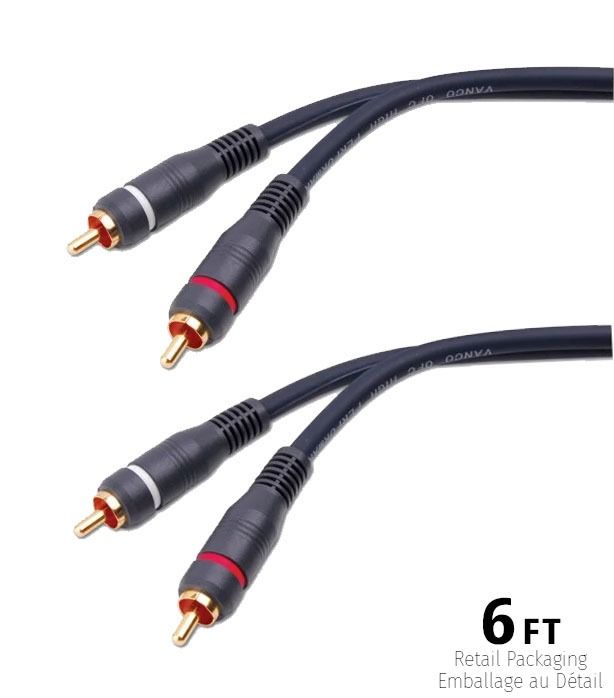 RCA Patch Cable- (retail) Length : 6 ft.