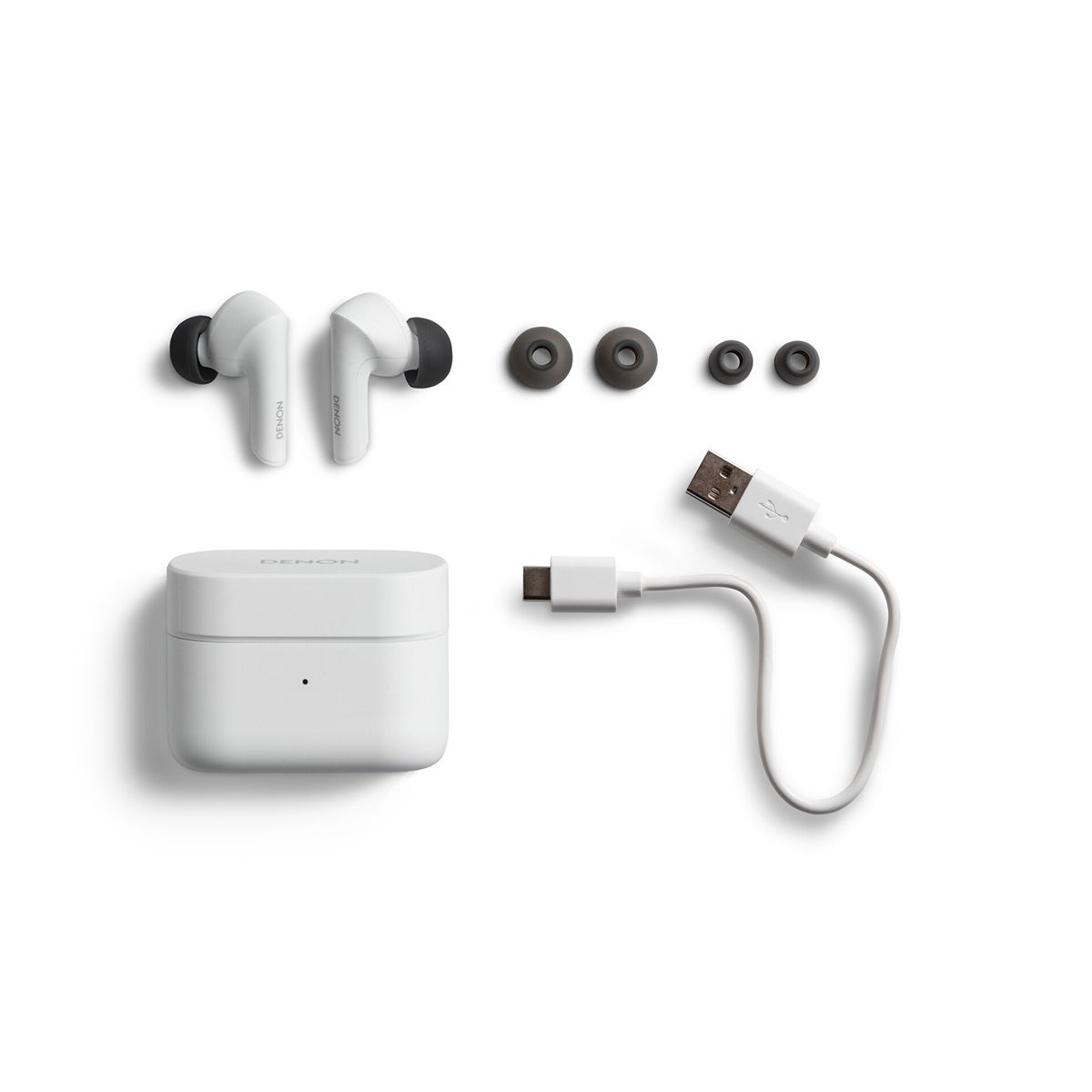 Wireless Earbuds with Denon Sound Master tuning White