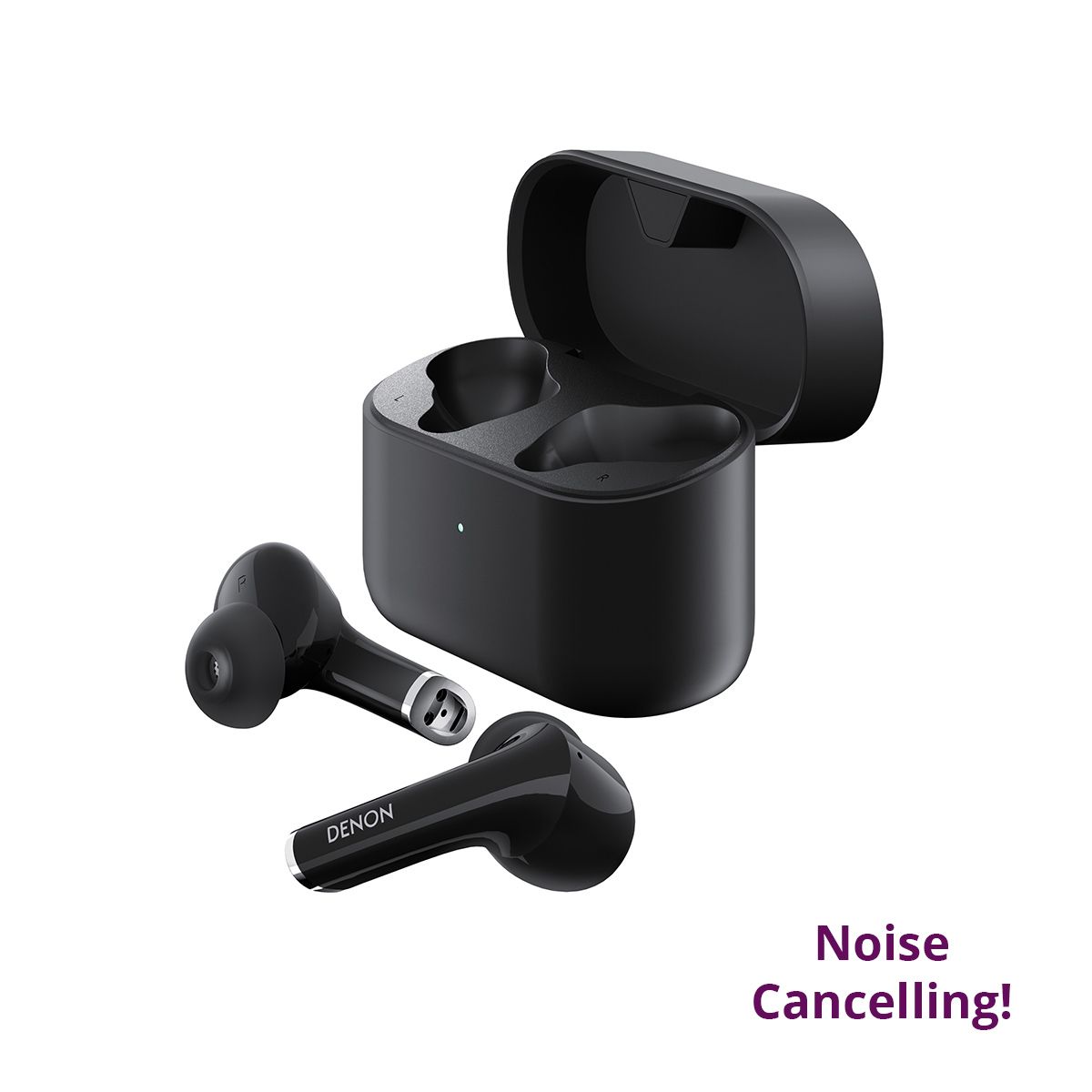 Wireless Earbuds with active noise cancelling, Black