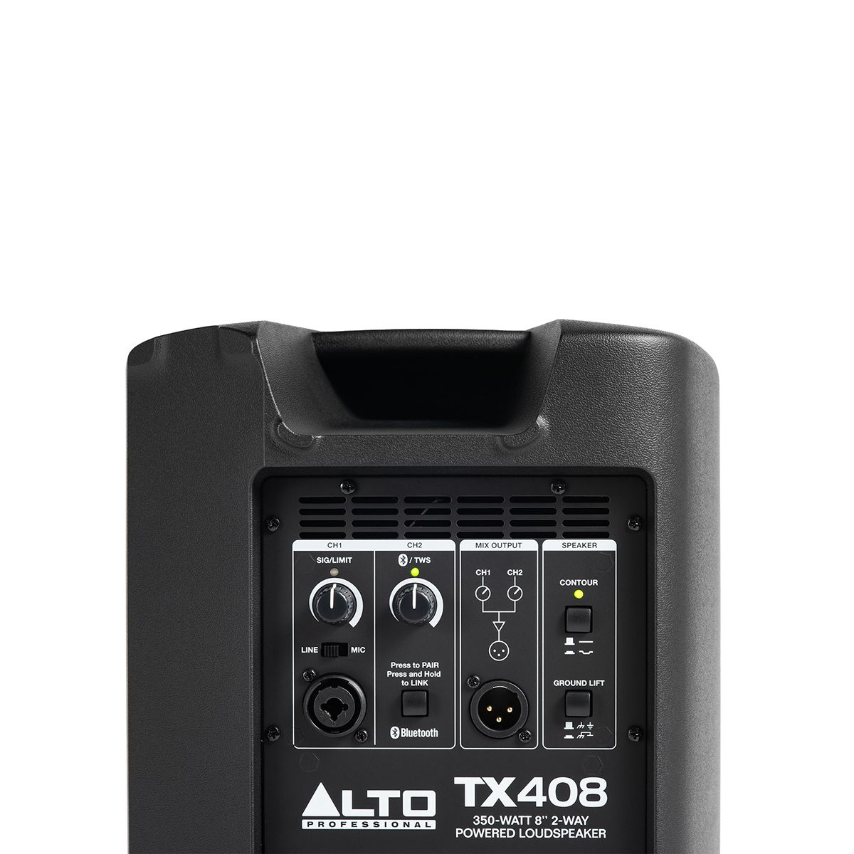 350w 8-Inch Powered Loudspeaker with Bluetooth