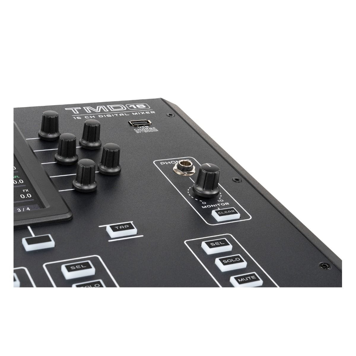 16ch Compact Digital Audio Mixer w- 7in Display & Touch ctrl
