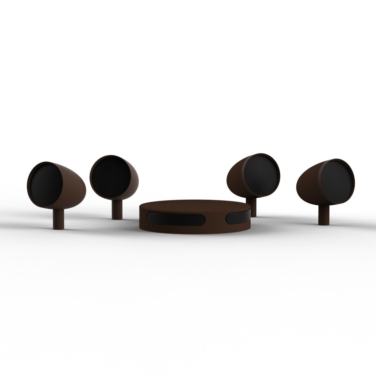 Acoustic Landscape Kit 4x5.25in Satellites /spikes, 10in sub