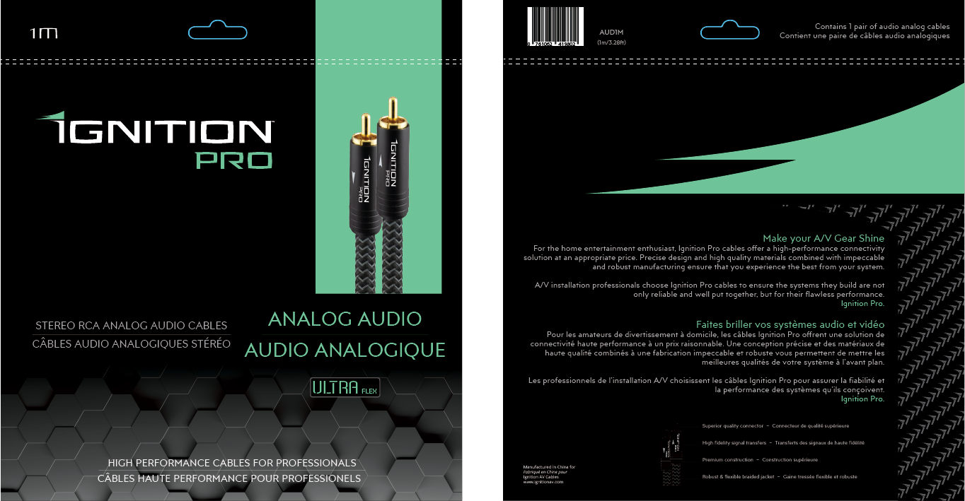 Ignition Audio Interconnect 1M