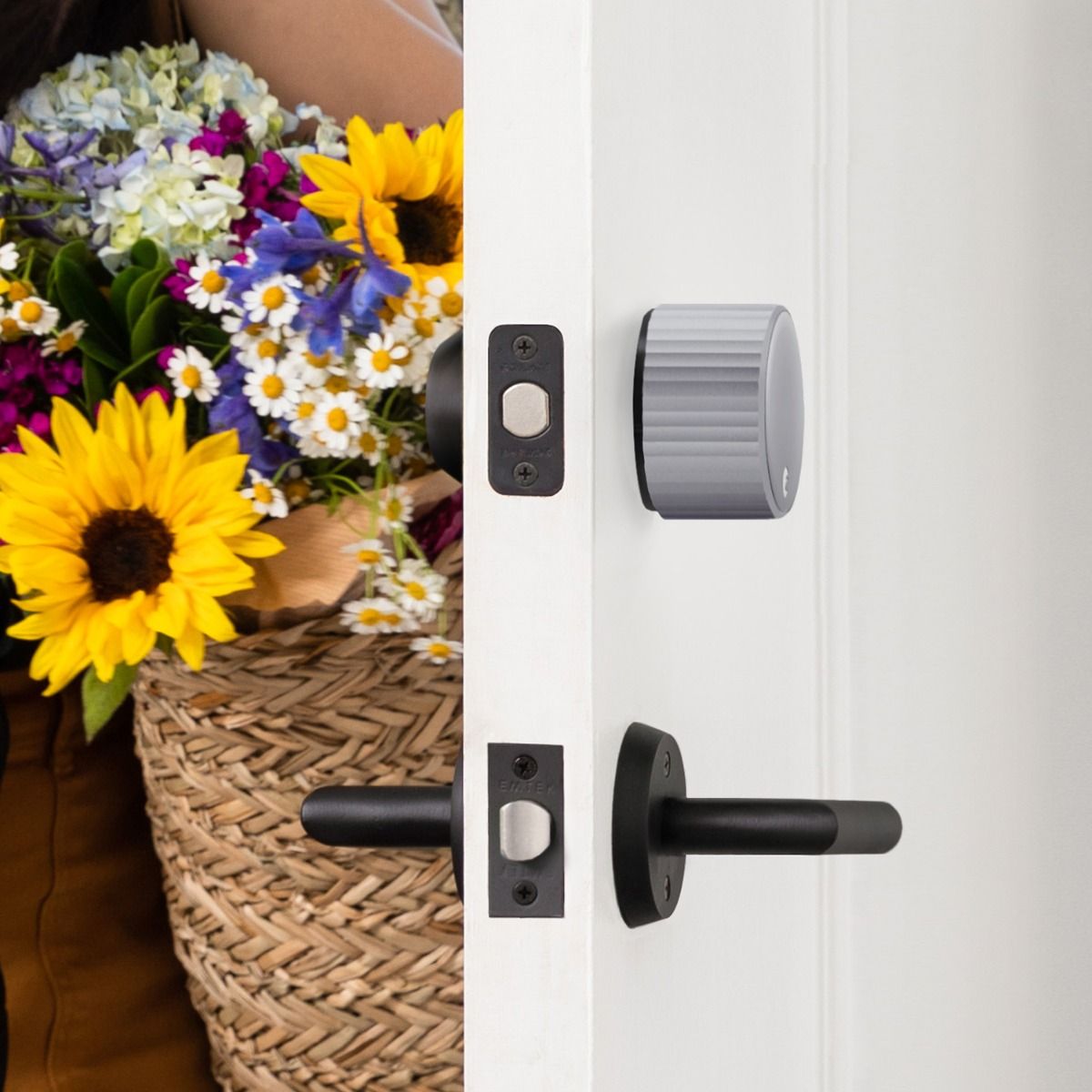 August Pro Smart Deadbolt w- Wi-Fi, Silver