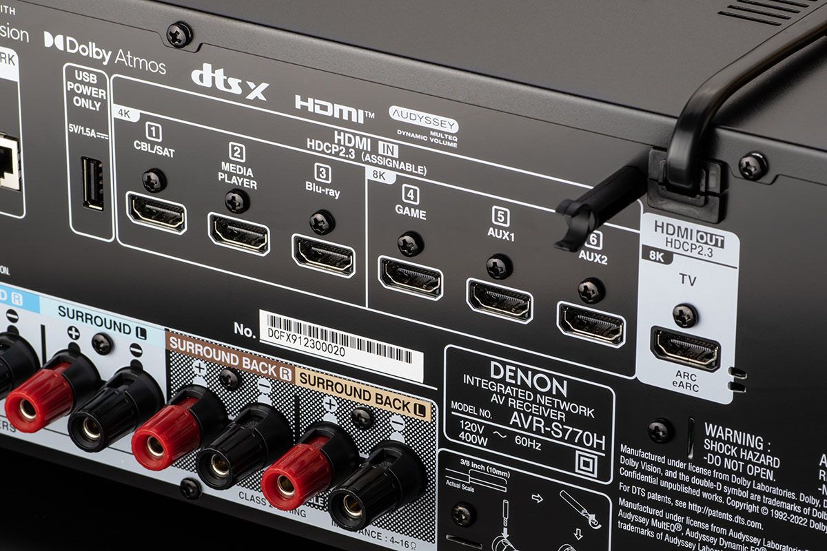 7.2 Ch 8K AV Receiver with 75W per ch w-HEOS