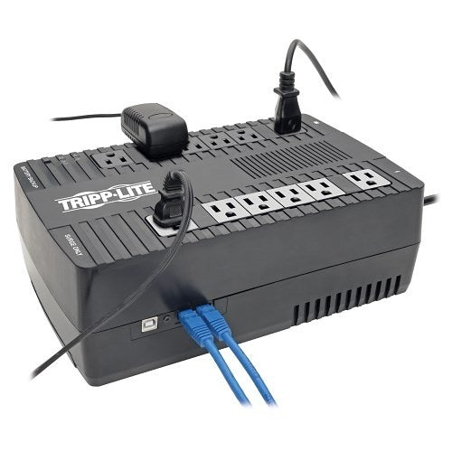 Eaton Tripp Lite AVR900U 900VA 480W Line-Interactive UPS, 12 NEMA 5-15R Outlets, AVR, 120V 50/60 Hz, USB, Desktop/Wall Mount