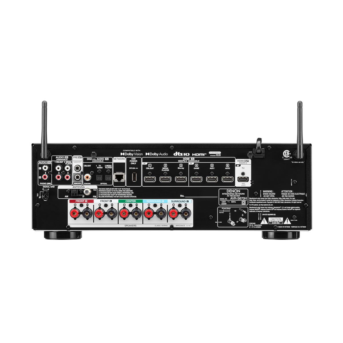 75w x 5.2ch 8K AVR with HEOS, 2023