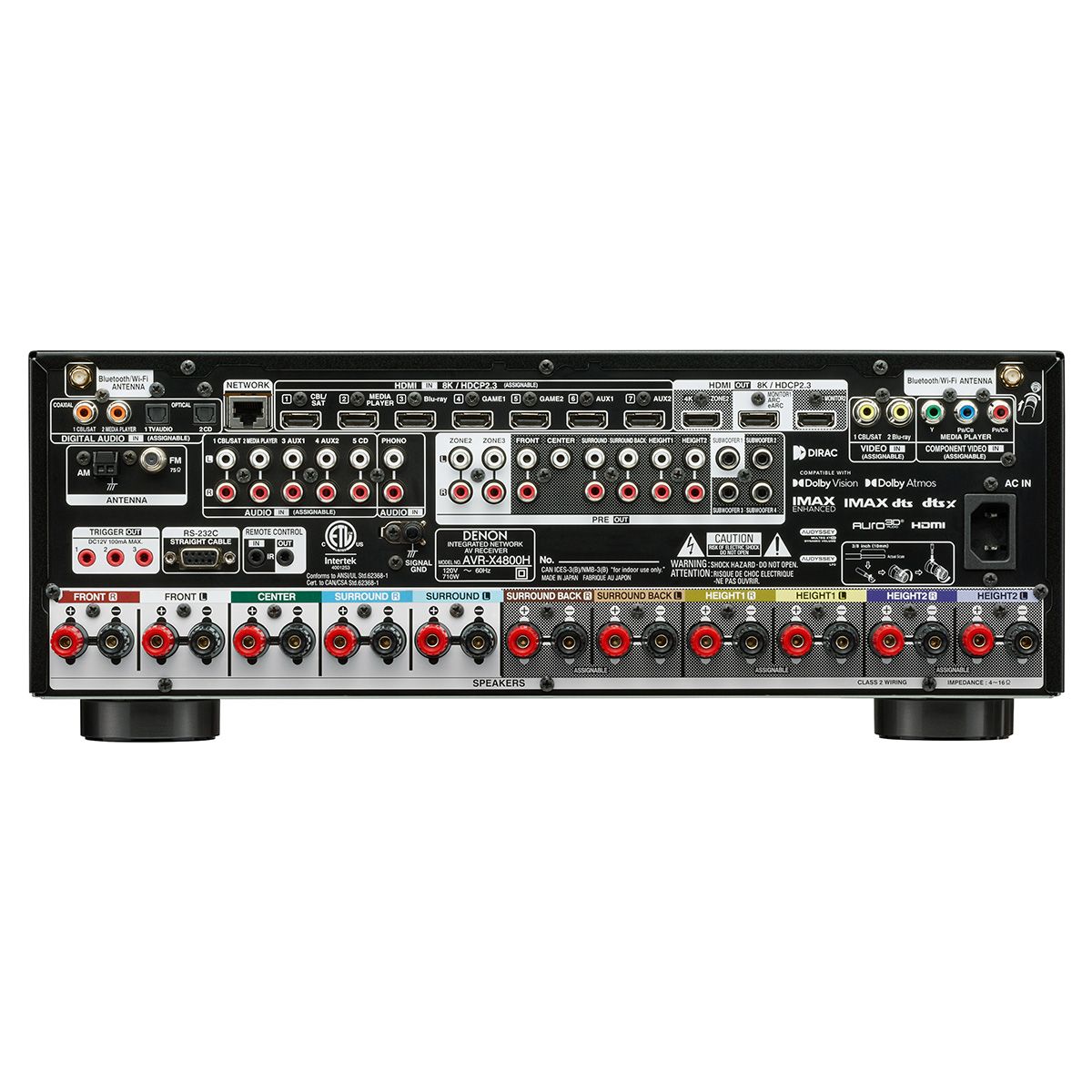 9.4 x 125w -ch, 8K AV Receiver, 3zone, w-NEW GUI