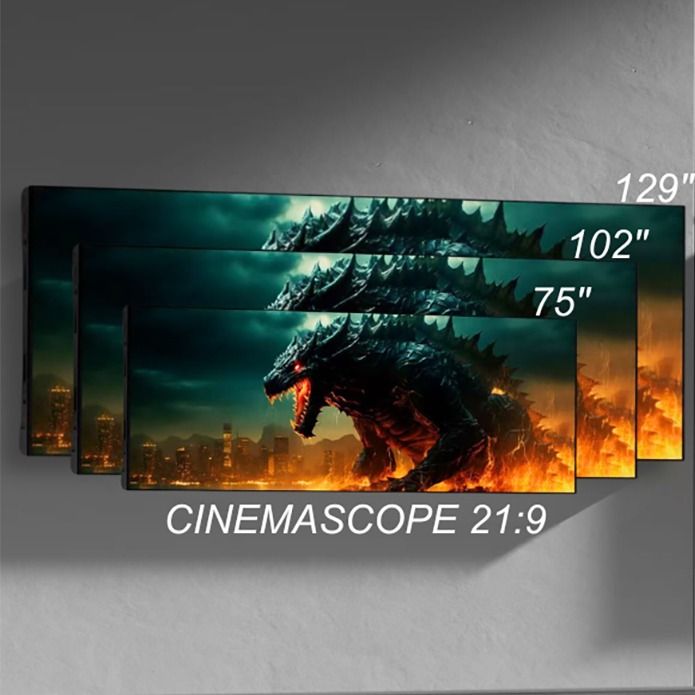 129in MicroLED TV I-ser. 0.7 Px Pitch 21:9 Ext. Proc.