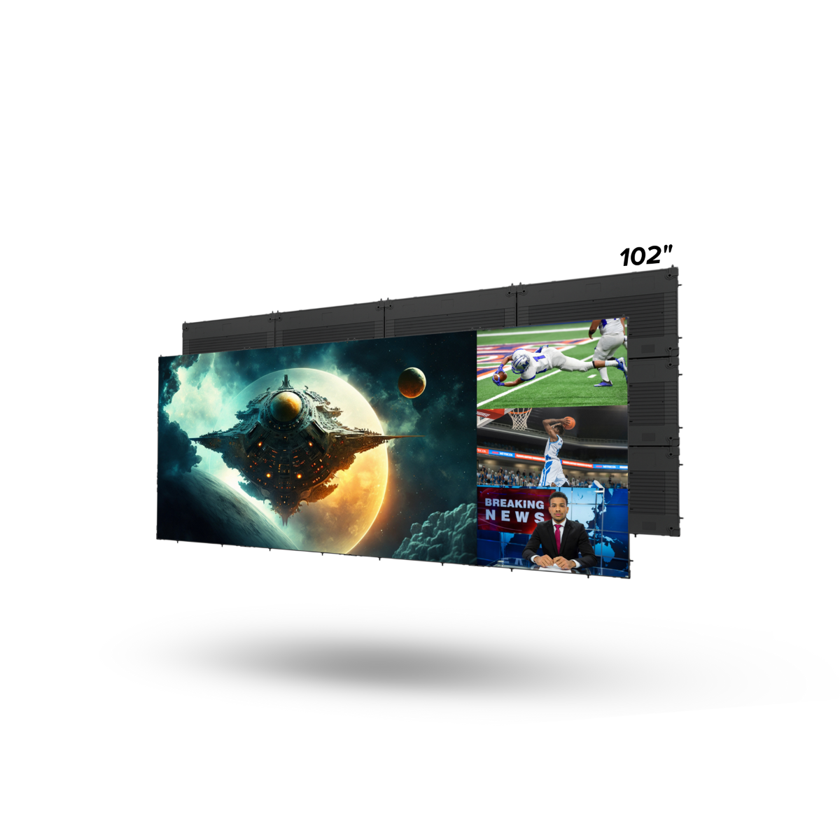 102in MicroLED TV C-ser. 1.25 Px Pitch 21:9 Ext. Proc.