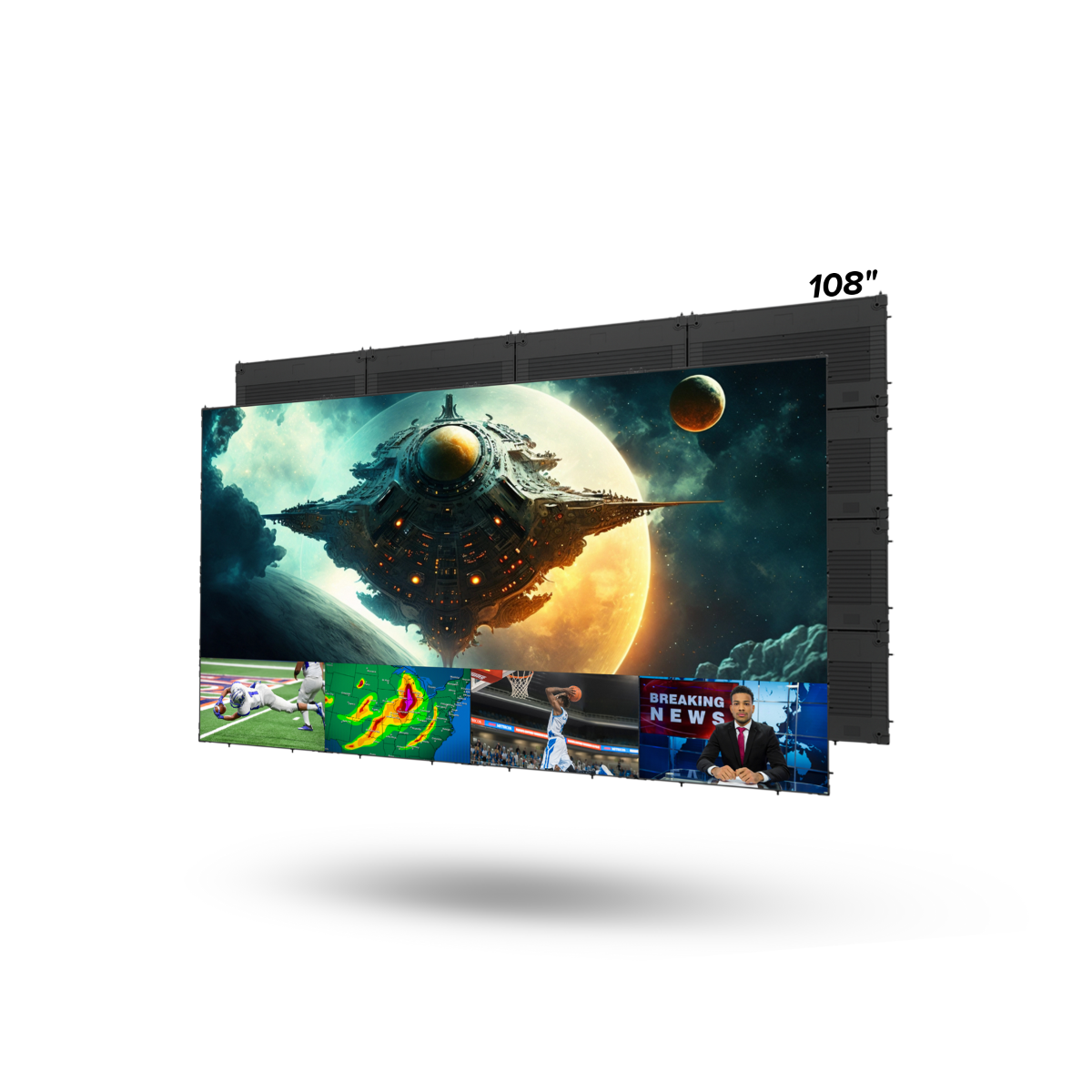 108in MicroLED TV I-ser. 0.7 Px Pitch 16:9 Ext. Proc.