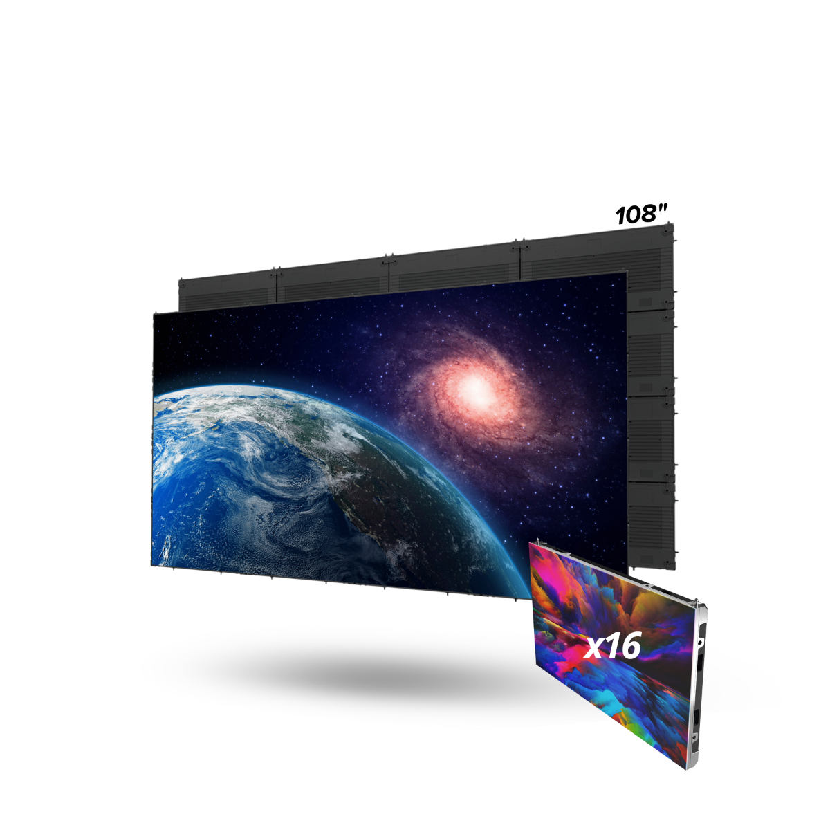 108in MicroLED TV C-ser. 0.9 Px Pitch 16:9 Ext. Proc.