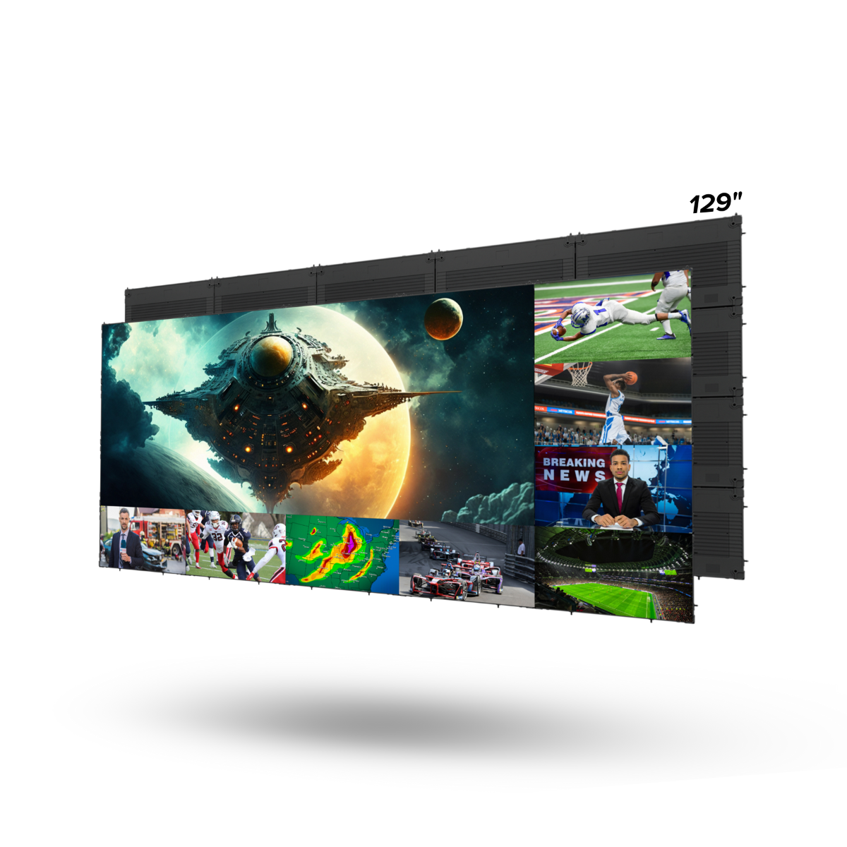 129in MicroLED TV C-ser. 1.25 Px Pitch 21:9 Ext. Proc.