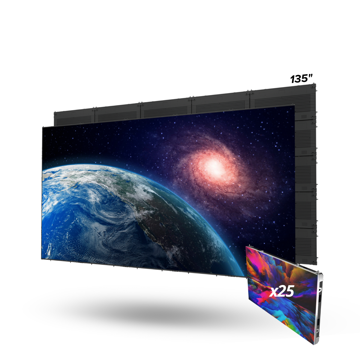 135in MicroLED TV C-ser. 0.9 Px Pitch 16:9 Ext. Proc.