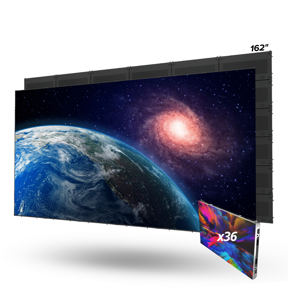 162in MicroLED TV C-ser. 1.25 Px Pitch 16:9 Ext. Proc.