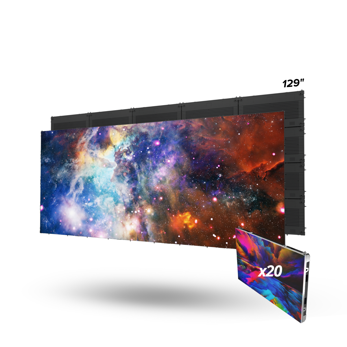 129in MicroLED TV I-ser. 0.7 Px Pitch 21:9 Ext. Proc.