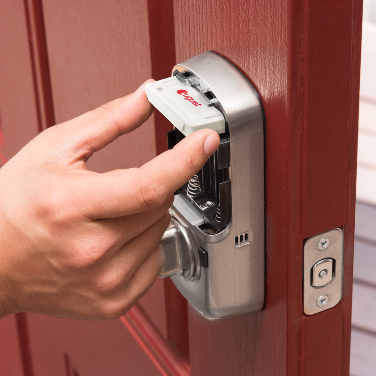 Assure Touchscreen & Keyed Lever w- Z-Wave, Rubbed Bronze