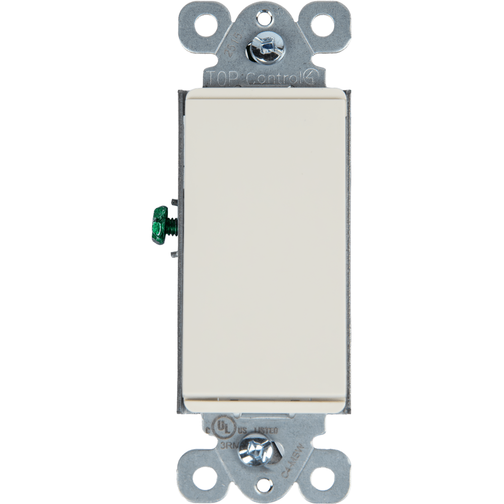 Control4® Mechanical Switch, Contemporary, 120-277VAC/15A (Biscuit)