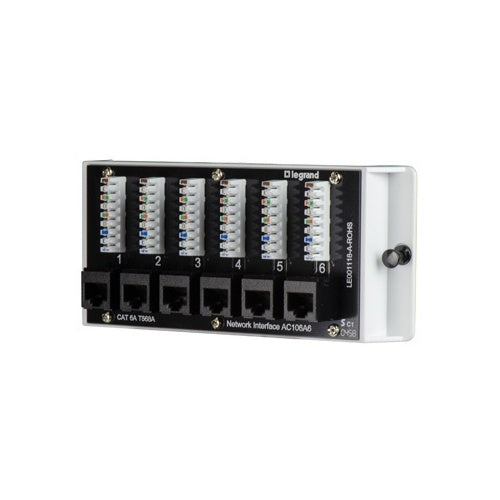 On-Q AC106A6 6-Port CAT6(a) Network Interface Module