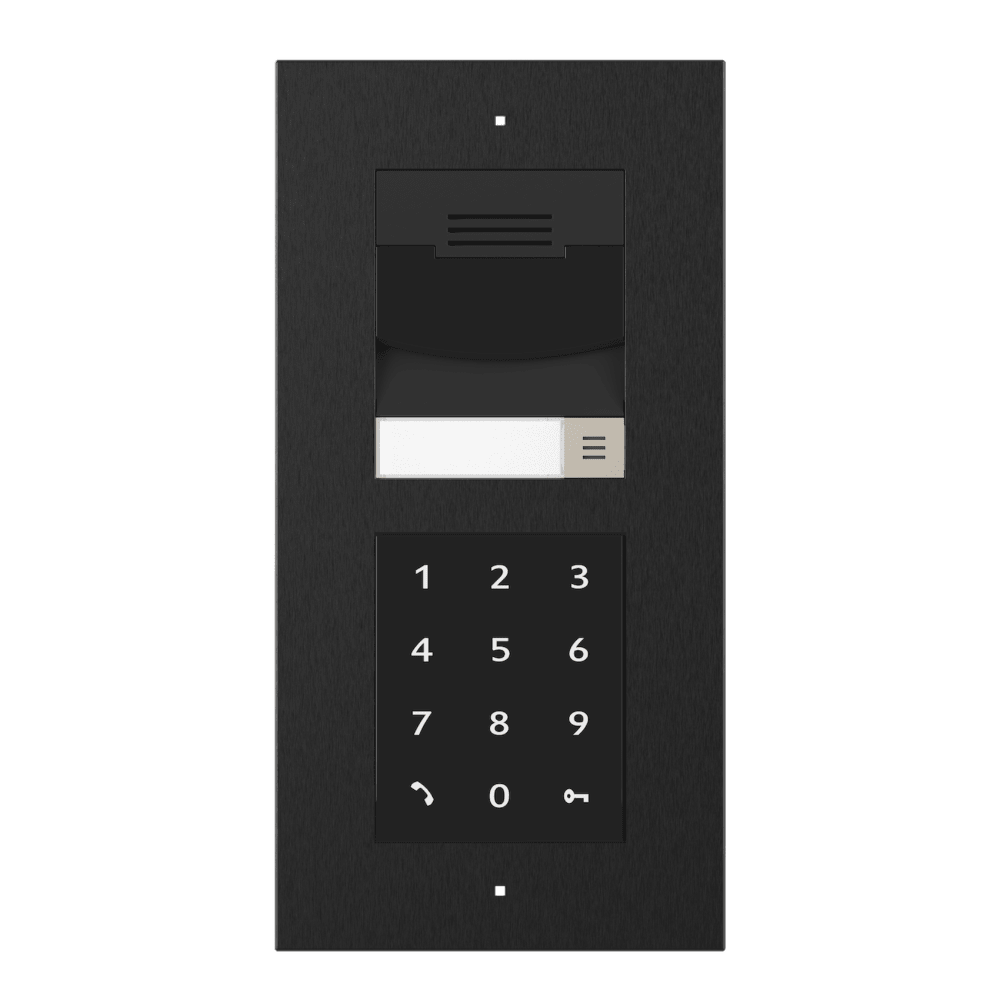 Control4® DS3 2-Module Touch Keypad Door Station - Flush Mount (Black)
