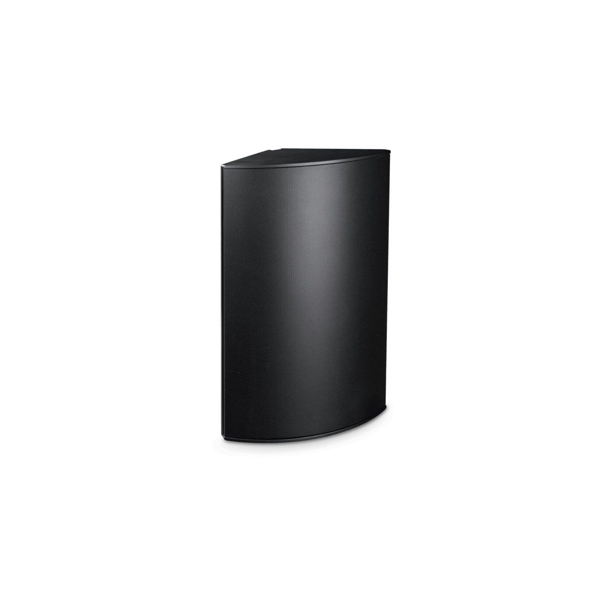 Corner Spkr, 6.5in+Bass Port, 70v/8ohm, IP55, Black