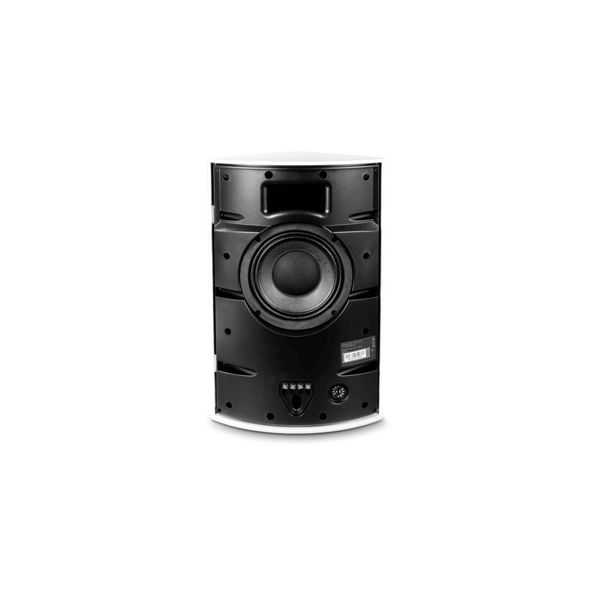 Corner Spkr, 6.5in+Bass Port, 70v/8ohm, IP55, White